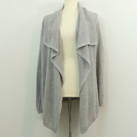 Ann Taylor Sweaters - Ann Taylor Open Knit Merino Wool Blend Cardigan